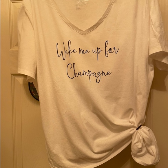 Gilden Tops - Wake Me Up For Champagne Tee All Sizes Available